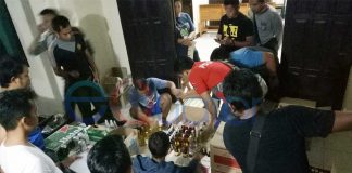 Polres Sambas Amankan 738 Botol Miras dari Malaysia