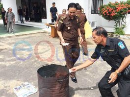 Sabu dan Ekstasi Dimusnahkan