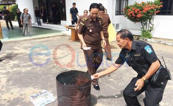 Sabu dan Ekstasi Dimusnahkan