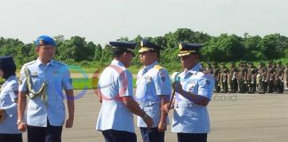 Serah Terima Danlanud Supadio, Minggit Gantikan Tatang