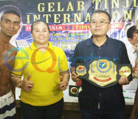 Perebutan Gelar Juara Tinju Dunia Kelas Bantam Yunior di Ketapang