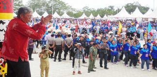 Jarot Berikan Suport Tim Pasparawi di Sanggau