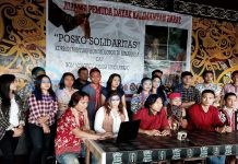 Aliansi Pemuda Dayak Buka Posko Penggalangan Dana