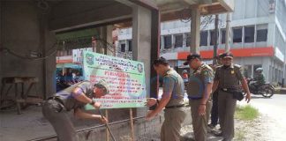 Satpol PP Stop Pembangunan Hotel