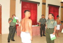 Danrem Pimpin Sidang Parade Calon Tamtama PK TNI AD
