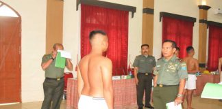 Danrem Pimpin Sidang Parade Calon Tamtama PK TNI AD