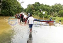 Beberapa Ruas Jalan Lintas Utara Banjir