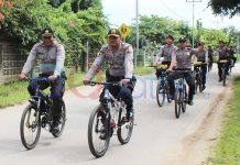 Pantau Kamtibmas Saat Aksi 212, Kapolres Mengayuh Sepeda Keliling Kota