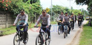 Pantau Kamtibmas Saat Aksi 212, Kapolres Mengayuh Sepeda Keliling Kota