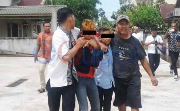 Tiga Bocah Curi Helm di Lokasi Resepsi Pernikahan