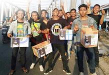 Bantu Korban Gempa Aceh, Slanker Sambas Turun ke Jalan