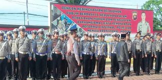 Gelar Pasukan Polres Sambas, Jamin Keamanan Natal dan Tahun Baru