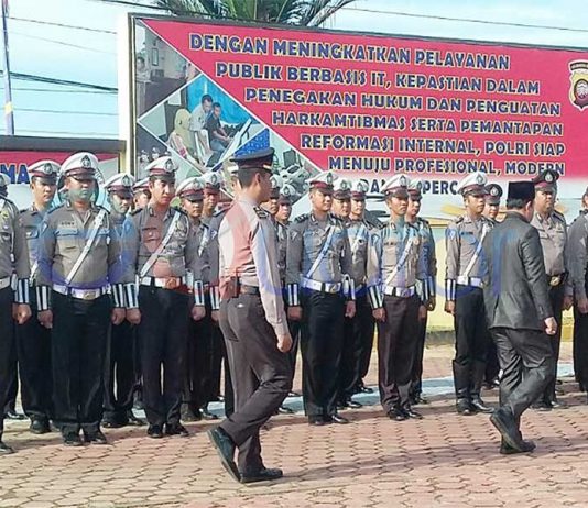 Gelar Pasukan Polres Sambas, Jamin Keamanan Natal dan Tahun Baru