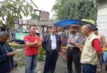 Jakius Tinjau Lokasi Kebakaran