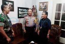 Kapolda dan Pangdam Kunjungi Katedral, Misa Natal Berjalan Lancar dan Aman