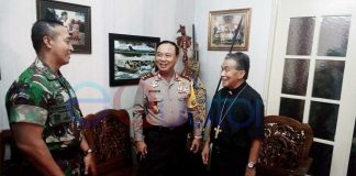 Kapolda dan Pangdam Kunjungi Katedral, Misa Natal Berjalan Lancar dan Aman