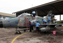 Tradisi Tahunan Skadron 1 Lanud Supadio, Memandikan Tujuh “Ekor” Elang Besi