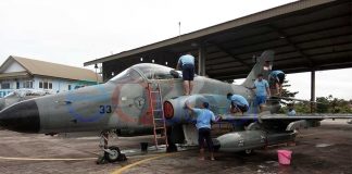 Tradisi Tahunan Skadron 1 Lanud Supadio, Memandikan Tujuh “Ekor” Elang Besi