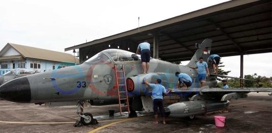 Tradisi Tahunan Skadron 1 Lanud Supadio, Memandikan Tujuh “Ekor” Elang Besi