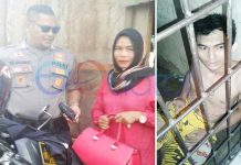 Ditendang Polisi Jambret Tersungkur