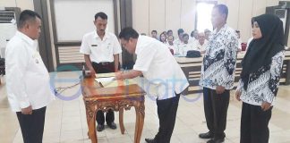 Pengukuhan 81 Kepsek di Sembilan Kecamatan