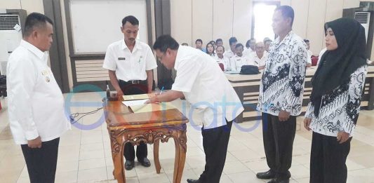 Pengukuhan 81 Kepsek di Sembilan Kecamatan