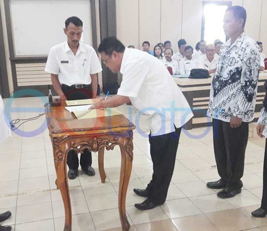 Pengukuhan 81 Kepsek di Sembilan Kecamatan