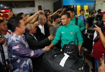 Timnas Garuda Disambut Menpora