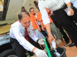 Pemusnahan 5 Kg Sabu Tangkapan di Bandara Supadio