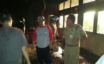 Ruang Sekda Mempawah Nyaris Dilahap Jago Merah