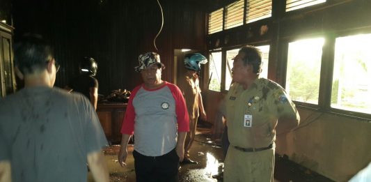 Kantor Bupati Mempawah Terbakar