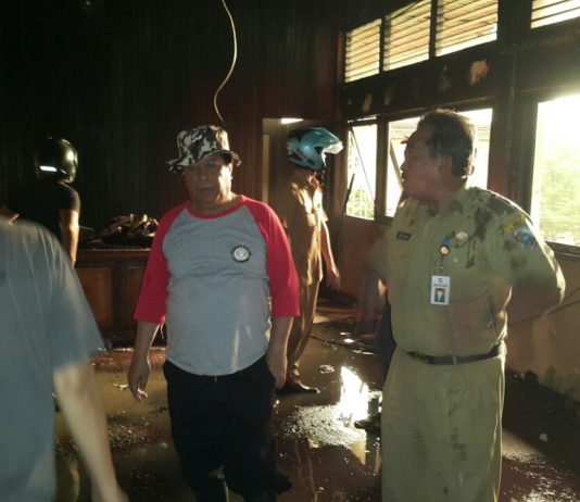 Kantor Bupati Mempawah Terbakar