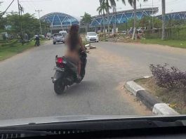 BREAKING NEWS: Berbugil Ria Naik Yamaha Masuk ke Area Bandara