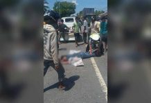 Motor versus Truk di Dekat Pinyuh, Dua Tewas