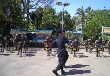 Tingkatkan Kemampuan Brimob Latih Satpol PP