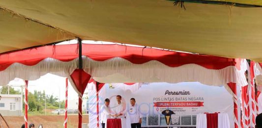 PLBN Badau Berciri Rumah Adat Betang Panjang