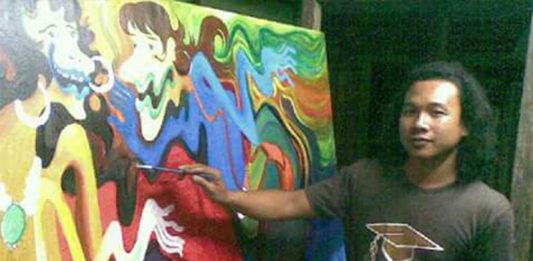 Rudi Kecil Tekuni Seni Lukis Bermodal Literatur dan Nekat
