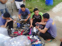 Ribuan Pasang Sepatu Bekas Disita