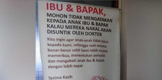 Stop Ancam Anak dengan Dokter dan Jarum Suntiknya