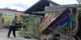 Ngantuk, Tabrak Empat Sepeda Motor