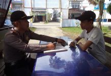 Polsek Menerima Titipan Sepeda Motor
