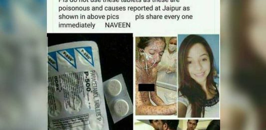 Viral Virus di Tablet Parasetamol