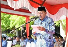 Gubernur Pamit di upacara HUT Kemerdekaan RI ke-72