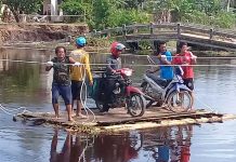 Jembatan Patok 50 Ambruk, Ini yang Dilakukan Bupati Rusman Ali