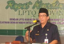 Tingkatkan Prestasi MTQ dan STQ Kalbar M. Zeet Hamdy Assovie menyampaikan sambutan pada acara pembukaan Rakor LPTQ