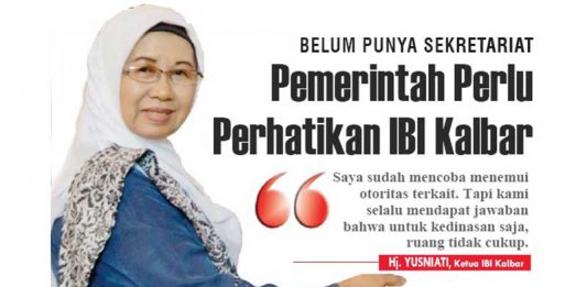Pemerintah Perlu Perhatikan IBI Kalbar