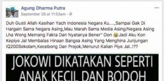 Screenshot Editan Serang Presiden