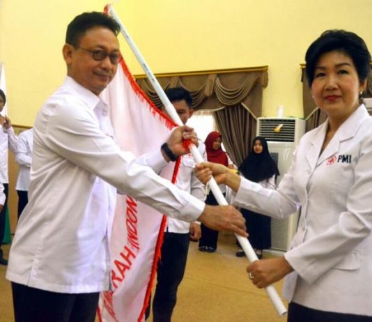 Karyanti Lantik Wawako sebagai Ketua PMI Kota Pontianak