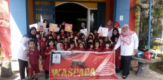 Murid TK dan SD Diajari Basmi Jentik