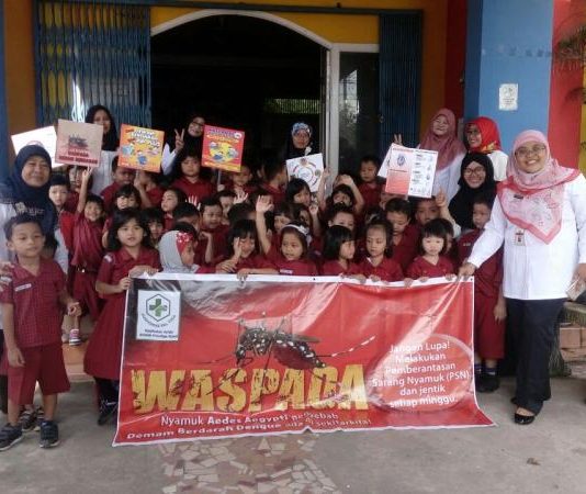Murid TK dan SD Diajari Basmi Jentik